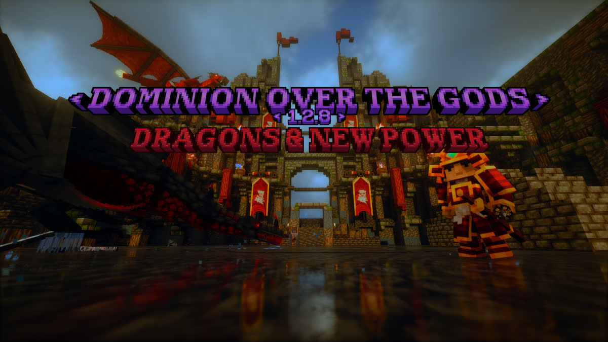 Обложка Dominion over the Gods: драконы у ворот крепости