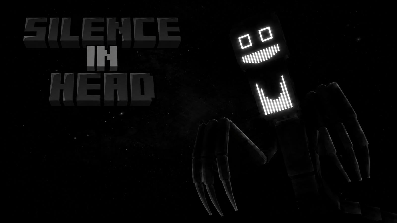 Silence in Head: тёмный силуэт со светящейся улыбкой